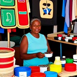 Caribbean Holidays, Cheap Haiti March, Haitian market filled with colourful handmade crafts, paintings, woven goods and friendly local traders