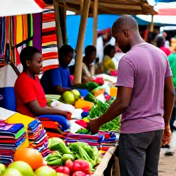 Caribbean Holidays, Cheap Haiti May, Traveller exploring a lively Haitian market with colourful textiles, fresh produce and friendly local people