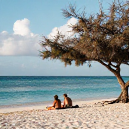 Caribbean Holidays, Cheap January Aruba, Travellers enjoying a calm January morning on Eagle Beach in Aruba, with powdery sand, turquoise water and distinctive fofoti trees