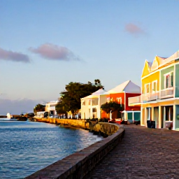 Caribbean Holidays, Cheap January Bermuda, Historic St George's Bermuda with pastel colonial buildings, cobbled lanes and a calm harbour under soft winter sunshine