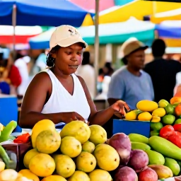 Caribbean Holidays, Cheap January Guadeloupe, Colourful Guadeloupe market in Pointe-a-Pitre with fresh tropical fruit, spices and friendly local traders
