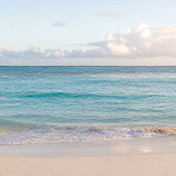 Caribbean Holidays, Cheap January Holidays, A peaceful morning scene on Grace Bay Beach, Turks and Caicos, with calm shallow turquoise water, soft white sand and gentle sunlight