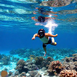 Caribbean Holidays, Cheap January Holidays, Visitors snorkelling above a shallow coral reef near Providenciales, Turks and Caicos, with clear blue water and tropical fish