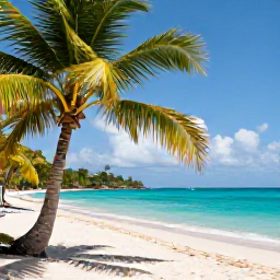 Caribbean Holidays, Cheap January Martinique, Sunny Martinique beach in January with turquoise water, palm trees and a relaxed Caribbean atmosphere