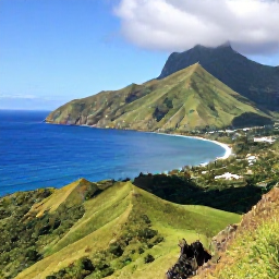 Caribbean Holidays, Cheap January Montserrat, A scenic January view of Montserrat's volcanic coastline, green hills and blue Caribbean sea