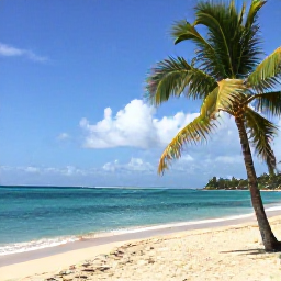 Caribbean Holidays, Cheap January Puerto Rico, Sunny Puerto Rican beach in January with turquoise water, palm trees and a relaxed family holiday atmosphere