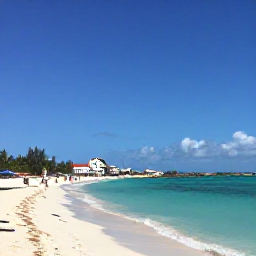 Caribbean Holidays, Cheap July Aruba, Sunny Palm Beach in Aruba with calm turquoise water, white sand and relaxed holidaymakers in July