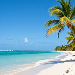 Caribbean Holidays, Cheap July Jamaica, Sunny Jamaican beach in July with palm trees, clear turquoise water and relaxed holiday atmosphere