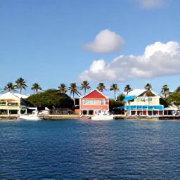 Caribbean Holidays, Cheap June Holidays, Colourful Martinique waterfront in Fort-de-France with palm trees, small boats and sunny Caribbean light