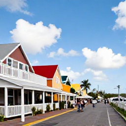 Caribbean Holidays, Cheap June Holidays, Visitors exploring colourful streets and waterfront restaurants in Philipsburg, Sint Maarten, under warm Caribbean sunshine