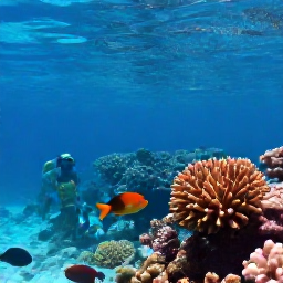Caribbean Holidays, Cheap June Holidays, Visitors snorkelling in clear shallow Caribbean water beside colourful fish and a coral reef near the Dominican Republic