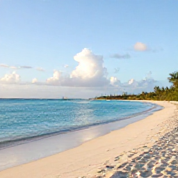 Caribbean Holidays, Cheap March Holidays, Grace Bay Beach in the Turks and Caicos Islands on a bright March morning, calm turquoise water, soft white sand and a few relaxed holidaymakers