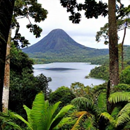 Caribbean Holidays, Cheap March Holidays, Grand Etang National Park in Grenada with lush rainforest, a volcanic lake, walking trail and tropical foliage