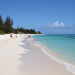 Caribbean Holidays, Cheap March Holidays, Seven Mile Beach in Grand Cayman on a sunny March morning, clear turquoise water, soft white sand and a few relaxed holidaymakers