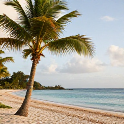 Caribbean Holidays, Cheap May Holidays, A relaxed Saint Lucia beach scene in May, with palm trees, calm turquoise water and soft sunshine