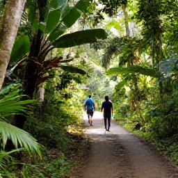 Caribbean Holidays, Cheap November Holidays, Visitors exploring the Pitons and a lush Saint Lucia rainforest trail under soft tropical sunshine