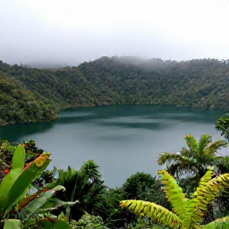 Caribbean Holidays, Cheap October Grenada, Visitors exploring Grand Etang National Park in Grenada, lush rainforest, a peaceful crater lake, tropical plants and misty mountain scenery