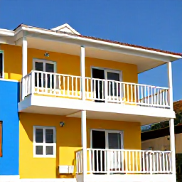 Caribbean Holidays, Cheap Puerto Rico, Budget-friendly guesthouse room with bright Caribbean colours and a small balcony in Puerto Rico