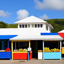 Caribbean Holidays, Cheap Saint Vincent Holidays, Colourful local market in Kingstown, Saint Vincent, with fresh tropical fruit, friendly stalls and island architecture