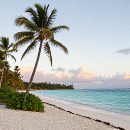 Caribbean Holidays, Cheap September Holidays, Relaxed beach scene at Pigeon Point in Tobago during September, turquoise sea, palm trees and soft afternoon light
