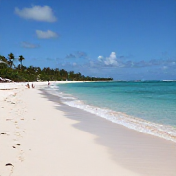 Caribbean Holidays, Cheap Turks Caicos, A relaxed white-sand beach on Grace Bay with clear shallow water and visitors enjoying a budget-friendly Caribbean holiday