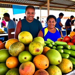 Caribbean Holidays, Cheap Wellness Holidays, Colourful Caribbean market with fresh tropical fruit, coconuts, vegetables and friendly local atmosphere