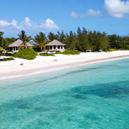 Caribbean Holidays, Couples Holidays, Aerial view of turquoise water, white sand beaches and a quiet luxury resort in Providenciales, Turks and Caicos