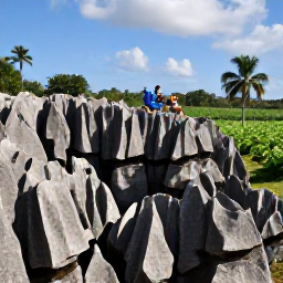 Caribbean Holidays, Cuba Adventure Holidays, Travellers hiking among dramatic limestone mogotes, palm trees and tobacco fields in Vi&ntilde;ales Valley, Cuba