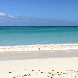 Caribbean Holidays, Cuba Business Class, White sandy beach and clear turquoise sea in Varadero, Cuba, under bright January sunshine