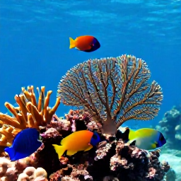 Caribbean Holidays, Cuba Diving July, A close underwater view of a Caribbean reef with angelfish, parrotfish, sea fans and coral in Cuba