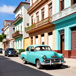 Caribbean Holidays, Cuba Family Holidays, A family exploring the colourful streets and classic American cars of Havana in bright afternoon sunshine
