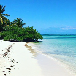 Caribbean Holidays, Cuba in April, A quiet Cuban beach with turquoise water, pale sand, mangroves and a small kayak near the shoreline on a sunny April day