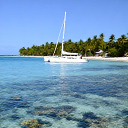 Caribbean Holidays, Cuba in February, Cuban beach excursion with catamaran sailing on clear blue water, snorkelling near coral reefs and palm-fringed coastline