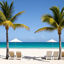 Caribbean Holidays, Cuba in February, Luxury beachfront resort in Varadero, turquoise Caribbean sea, white sand, sun loungers and elegant tropical setting