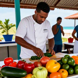 Caribbean Holidays, Cuba in July, Cuban cooking lesson with fresh tropical ingredients, colourful vegetables and a friendly local chef