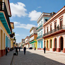 Caribbean Holidays, Cuba in May, Havana old town in May with musicians, colourful facades, balconies, cobbled streets and visitors exploring historic squares