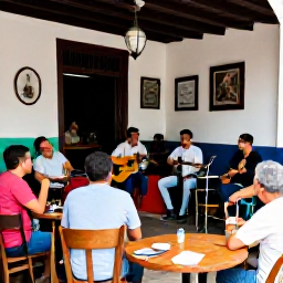 Caribbean Holidays, Cuba in November, Musicians performing Cuban son in a welcoming Havana bar, with vintage d&eacute;cor, wooden tables and visitors enjoying the music