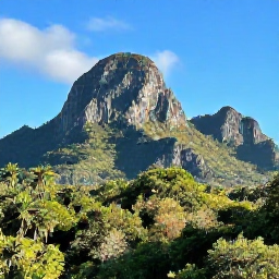 Caribbean Holidays, Cuba in October, A lush Cuban national park in October, with limestone mountains, tropical forest and a clear blue sky
