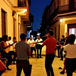 Caribbean Holidays, Cuba in October, Musicians performing traditional Cuban son in a warmly lit Havana venue, with dancers and an intimate local audience