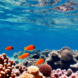 Caribbean Holidays, Cuba in October, Snorkeller viewing colourful fish above a coral reef in clear Caribbean water near Cuba