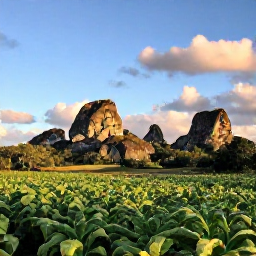 Caribbean Holidays, Cuba Instagram Hotspots, A sweeping viewpoint across Vi&ntilde;ales Valley in Cuba, with green tobacco fields, limestone mogotes and a warm blue sky in March