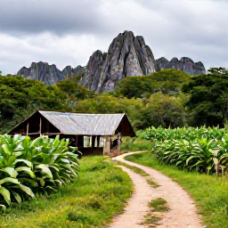 Caribbean Holidays, Cuba Instagram Hotspots, Lush green valley near Vi&ntilde;ales, Cuba, with limestone mogotes, tobacco fields and a rustic farm path