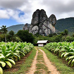 Caribbean Holidays, Cuba Instagram Hotspots, Lush tropical valley near Vi&ntilde;ales with limestone mogotes, tobacco fields and a rustic Cuban farm path
