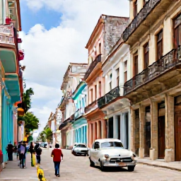 Caribbean Holidays, Cuba January Holidays, Traveller walking through Havana's UNESCO-listed Old Havana streets with vintage cars, balconies and lively local life