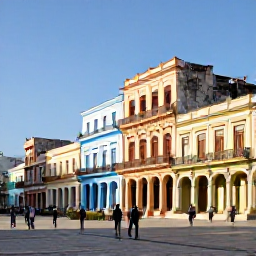 Caribbean Holidays, Cuba January Holidays, Visitors exploring Old Havana architecture, lively plazas and colourful buildings during a sunny January morning