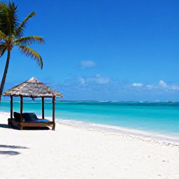 Caribbean Holidays, Cuba Luxury Holidays, Exclusive Cuban beach resort with private cabana, white sand, clear turquoise water and palm trees