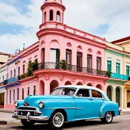 Caribbean Holidays, Cuba Luxury Holidays, Private luxury experience in Havana with vintage car, pastel buildings and local Cuban music