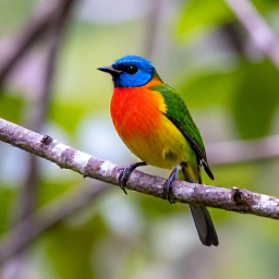 Caribbean Holidays, Cuba Nature Holidays, A colourful Cuban endemic bird perched on a branch in a lush woodland reserve during January