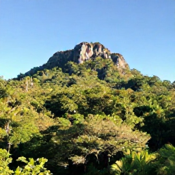 Caribbean Holidays, Cuba Nature Holidays, A lush Cuban national park in July, with tropical forest, limestone hills and a clear blue sky