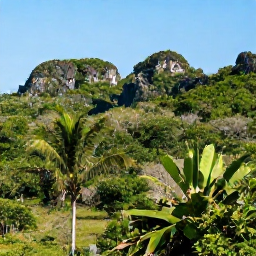 Caribbean Holidays, Cuba Nature Holidays, A lush Cuban national park in March with tropical forest, limestone hills and a clear blue sky